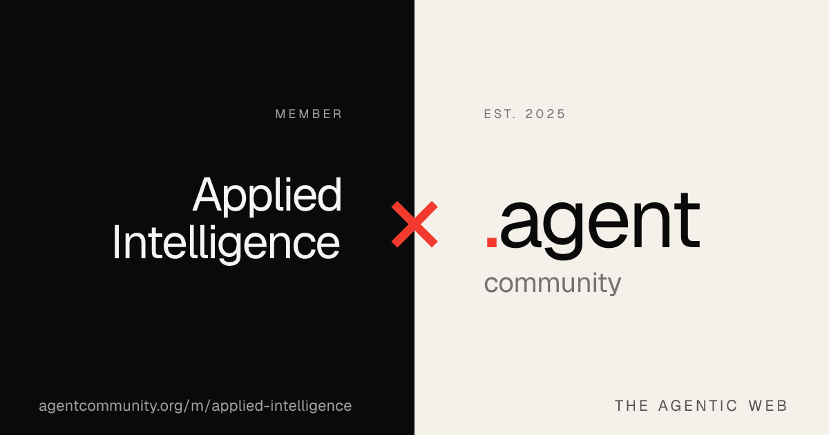 Applied Intelligence — Agent Community