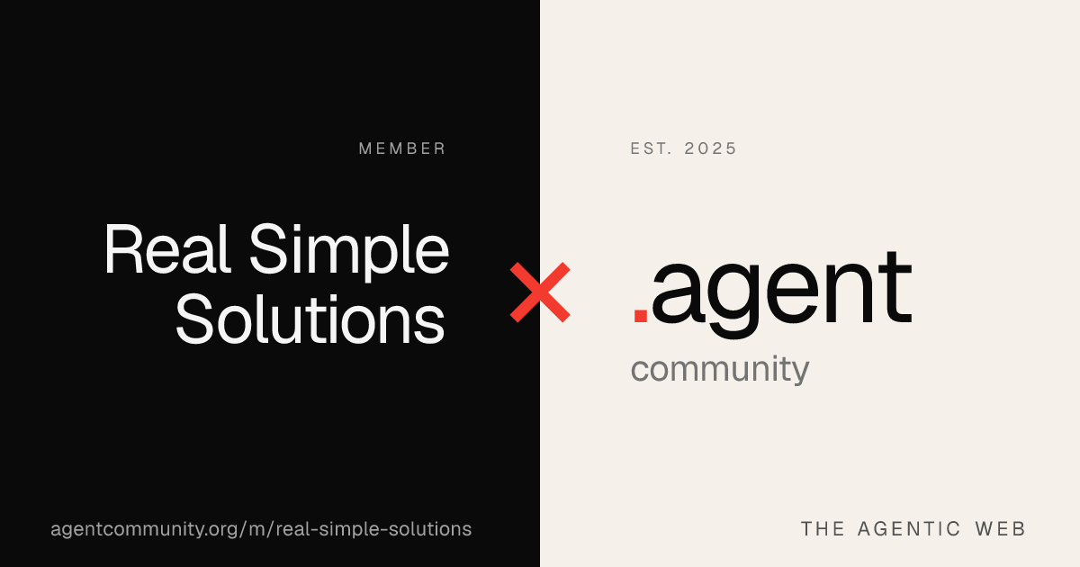 Real Simple Solutions — Agent Community