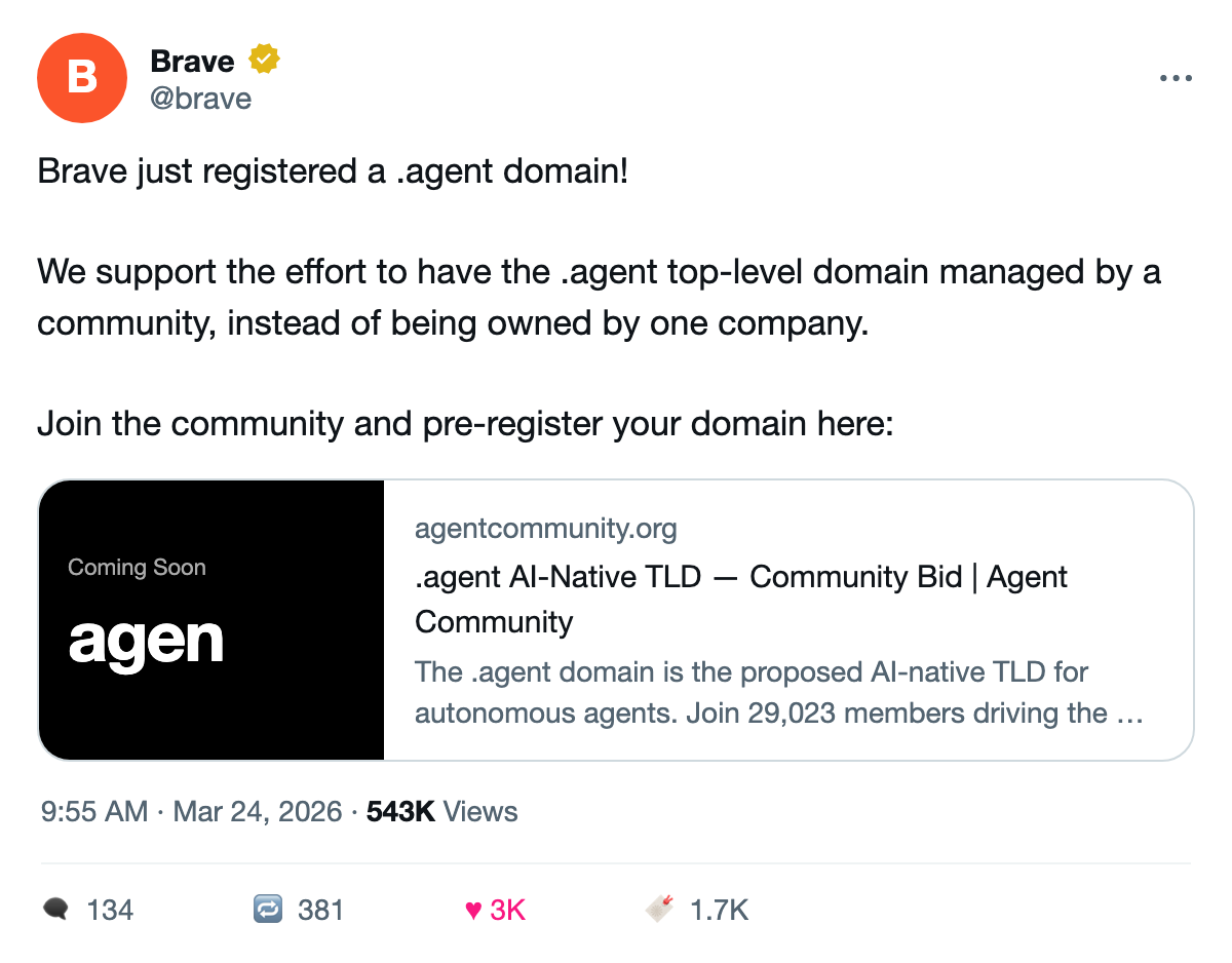 @brave tweet